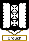 English Coat of Arms Shield Badge for Crouch