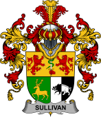 Irish Family Coat of Arms (v.25b) Sullivan or O'Sullivan