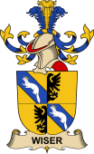 Republic of Austria Coat of Arms for Wiser (de Wiesenthal)