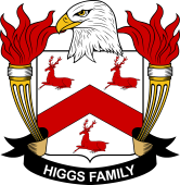 Coat of arms used by the Higgs family in the United States of America