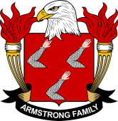 Coat of arms used by the Armstrong family in the United States of America
