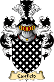 English Coat of Arms (v.23) for the family Canfield