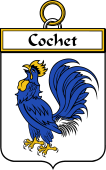French Coat of Arms Badge for Cochet