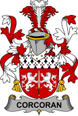 Irish Coat of Arms for Corcoran or McCorcoran