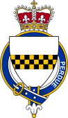 Families of Britain Coat of Arms Badge for: Perdue or Purdew (England)