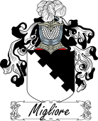 Araldica Italiana Coat of arms used by the Italian family Migliore