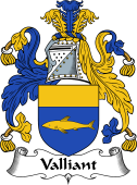 English Coat of Arms for Valliant