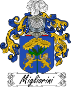 Araldica Italiana Coat of arms used by the Italian family Migliorini