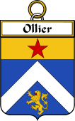 French Coat of Arms Badge for Ollier