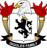 Coat of arms used by the Diggles family in the United States of America