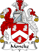 Irish Coat of Arms for Moncke or Monks