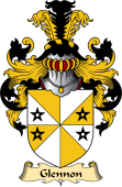 Irish Family Coat of Arms (v.23) for Glennon or Glenane