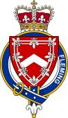 British Garter Coat of Arms for Fleming (Scotland)