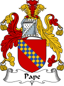 English Coat of Arms for Pape