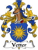 German Wappen Coat of Arms for Vetter