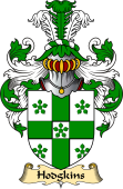 English Coat of Arms (v.23) for the family Hodgkins or Hodgkinson
