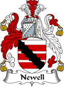 English Coat of Arms for the family Newell