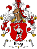 German Wappen Coat of Arms for Krieg