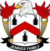 Coat of arms used by the Jenings family in the United States of America