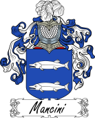 Araldica Italiana Coat of arms used by the Italian family Mancini