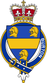 British Garter Coat of Arms for Burton (England)