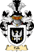 English Coat of Arms (v.23) for the family Palk