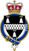 Families of Britain Coat of Arms Badge for: Bell (England)