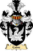 English Coat of Arms (v.23) for the family Caine