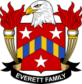 Coat of arms used by the Everett family in the United States of America