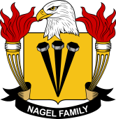 Coat of arms used by the Nagel family in the United States of America