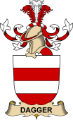 Republic of Austria Coat of Arms for Dagger