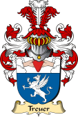 v.23 Coat of Family Arms from Germany for Treuer