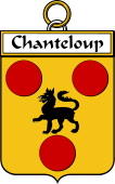 French Coat of Arms Badge for Chanteloup