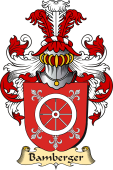 v.23 Coat of Family Arms from Germany for Bamberger