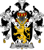 Irish Family Coat of Arms (v.25b) Grattan or McGrattan