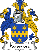English Coat of Arms for the family Paramour or Paramore