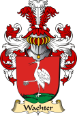 v.23 Coat of Family Arms from Germany for Wachter