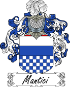 Araldica Italiana Coat of arms used by the Italian family Mantici