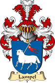v.23 Coat of Family Arms from Germany for Lampel