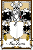 Scottish Coat of Arms Bookplate for MacLaurin