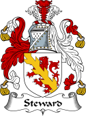 English Coat of Arms for the family Steward