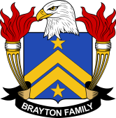 Coat of arms used by the Brayton family in the United States of America