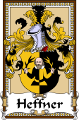 German Coat of Arms Wappen Bookplate  for Heffner