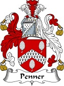 English Coat of Arms for the family Penner