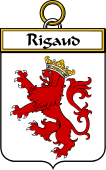 French Coat of Arms Badge for Rigaud