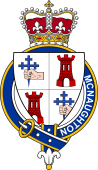 Families of Britain Coat of Arms Badge for: McNaughton (Scotland)