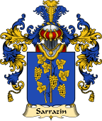 French Family Coat of Arms (v.25) Sarrazin