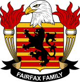 Coat of arms used by the Fairfax family in the United States of America