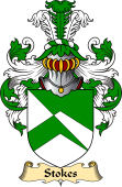 Irish Family Coat of Arms (v.23) for Stokes