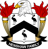 Coat of arms used by the Henshaw family in the United States of America